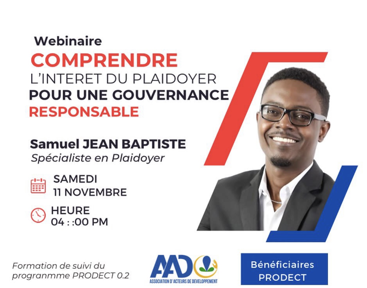 Formation de suivi du programme PRODECT 