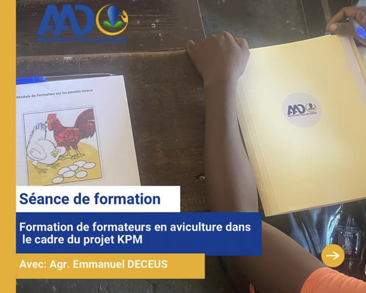Formation des formateurs en aviculture 